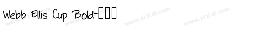 Webb Ellis Cup Bold字体转换
